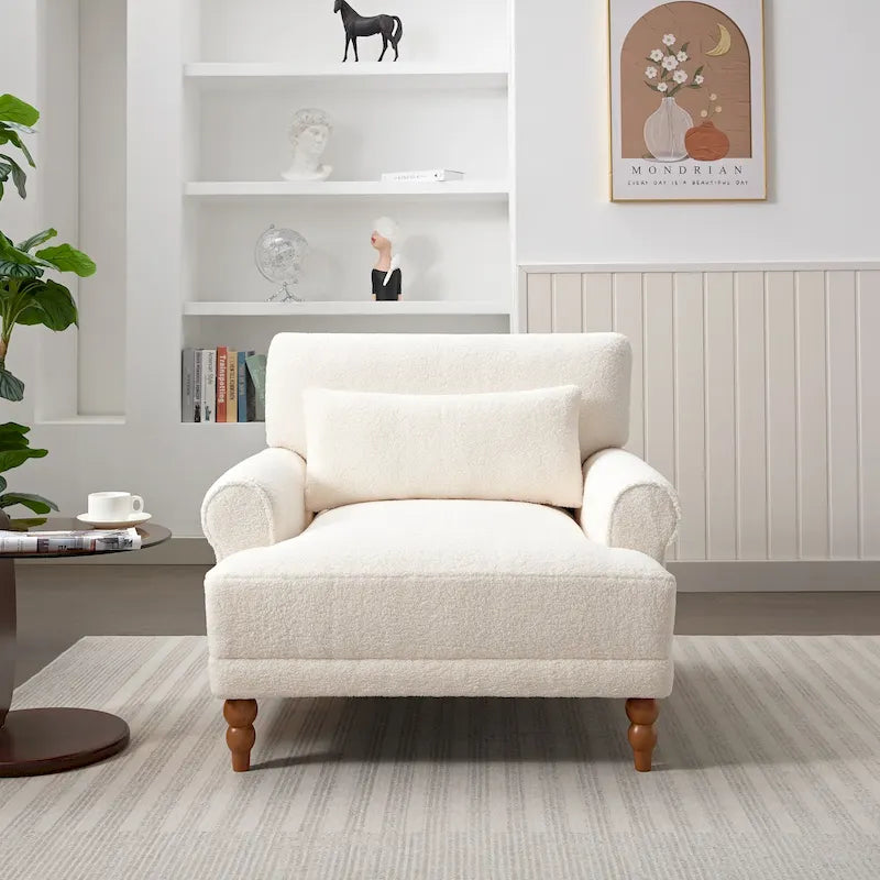 Fauteuil de salon en velours