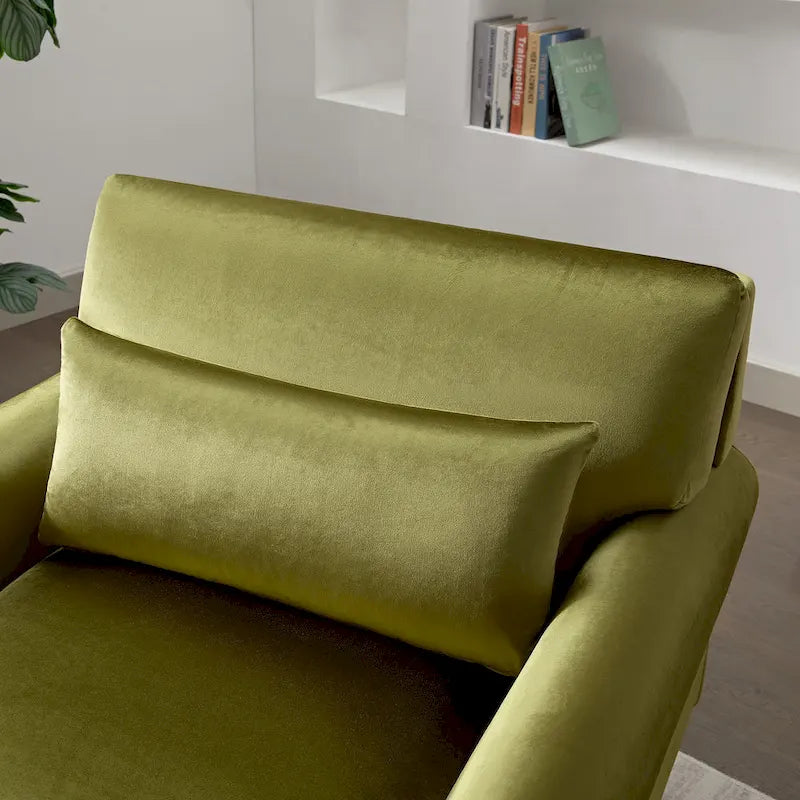 Fauteuil de salon en velours