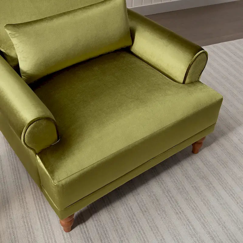 Fauteuil de salon en velours