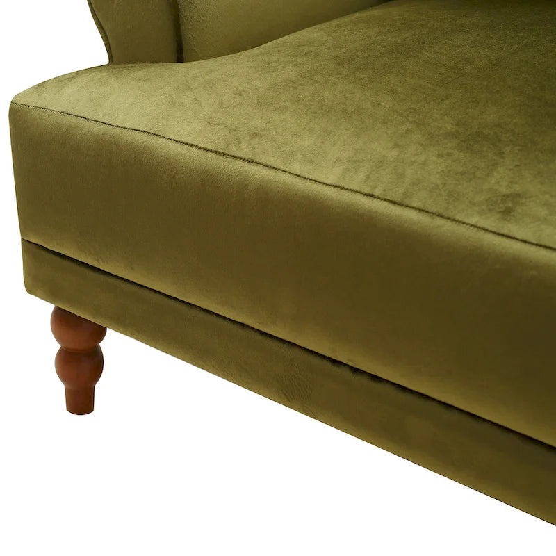 Fauteuil de salon en velours