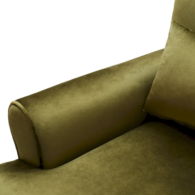 Fauteuil de salon en velours