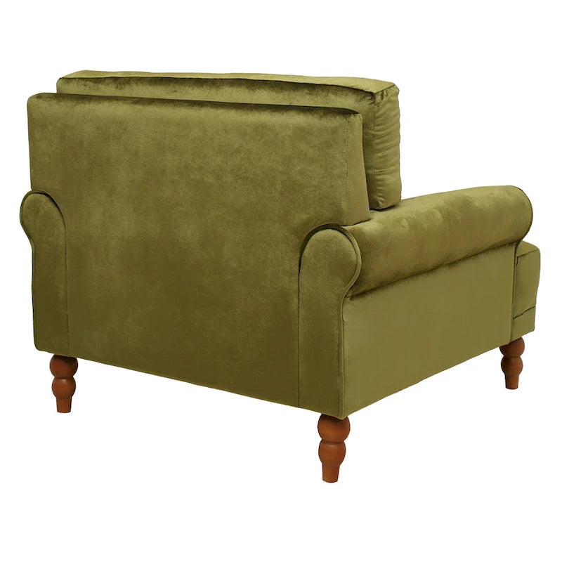 Fauteuil de salon en velours
