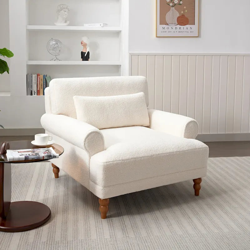 Fauteuil de salon en velours