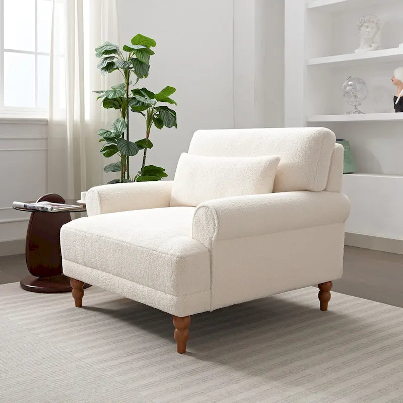 Fauteuil de salon en velours