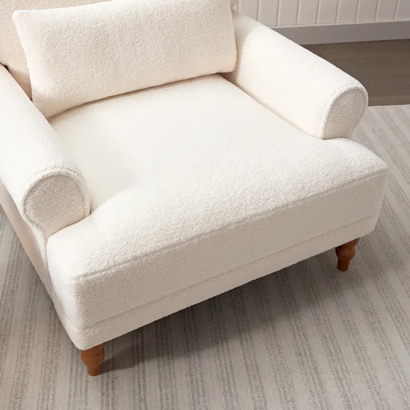 Fauteuil de salon en velours