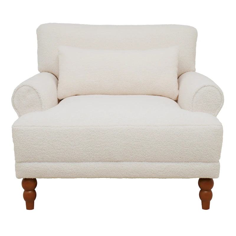 Fauteuil de salon en velours