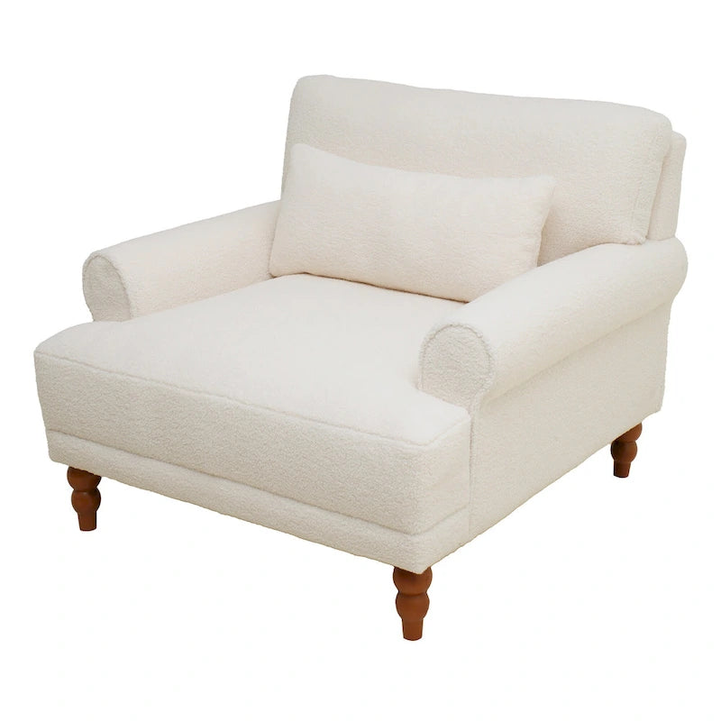 Fauteuil de salon en velours