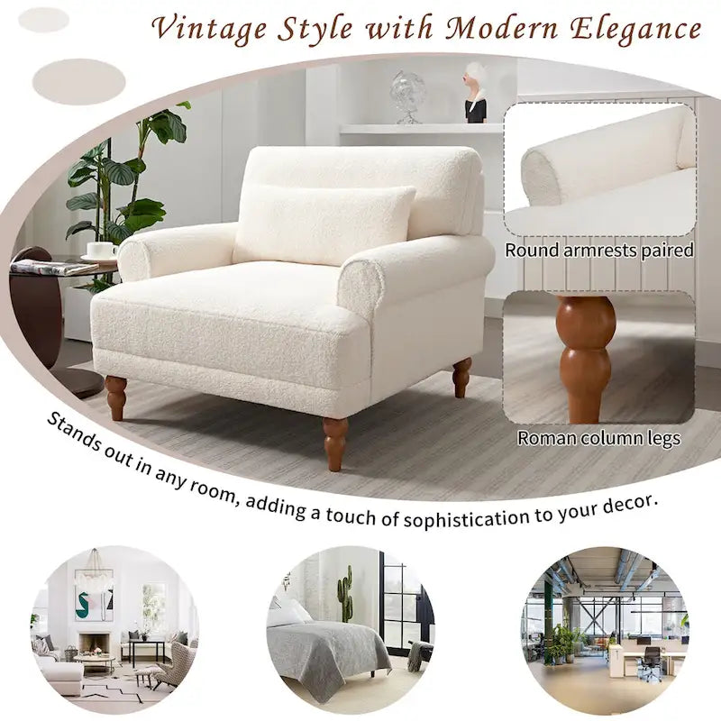 Fauteuil de salon en velours