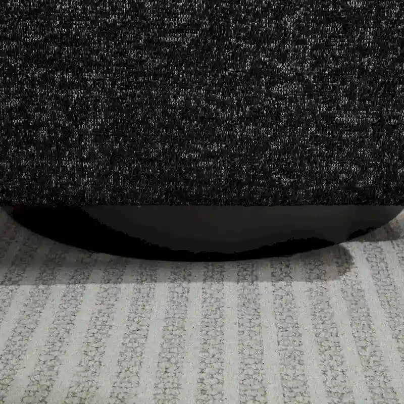 Fauteuil de salon pivotant en chenille