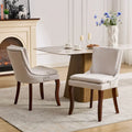 Chaise de salle à manger capitonnée double couche