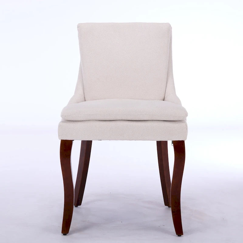Chaise de salle à manger capitonnée double couche