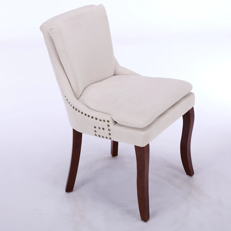 Chaise de salle à manger capitonnée double couche