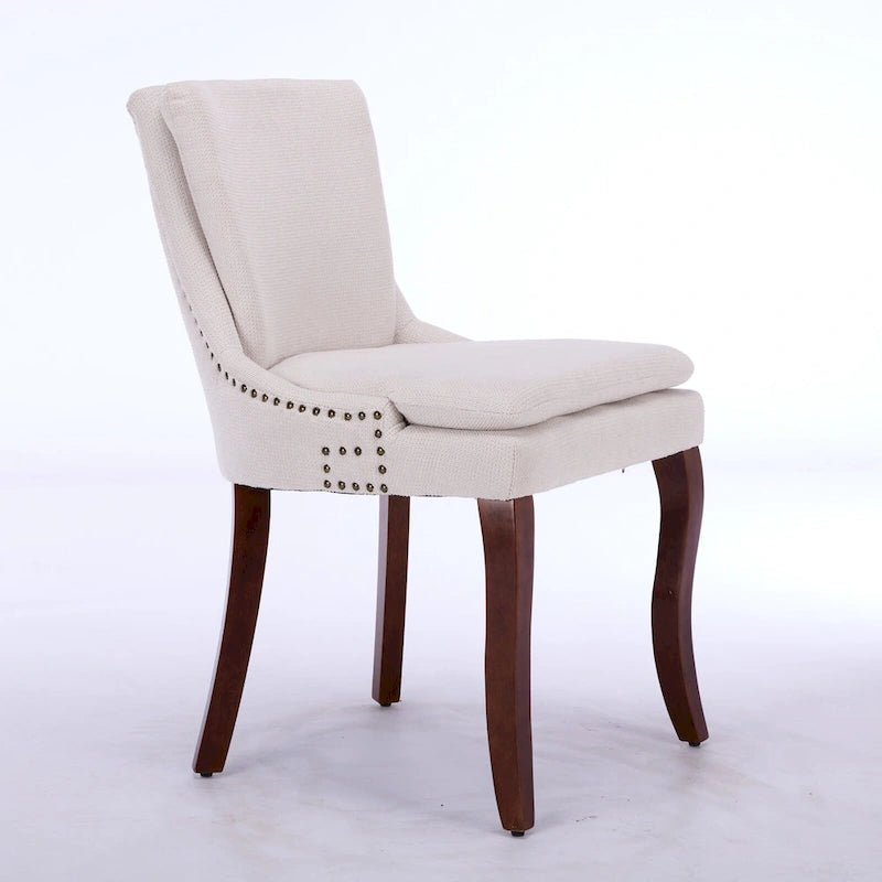Chaise de salle à manger capitonnée double couche