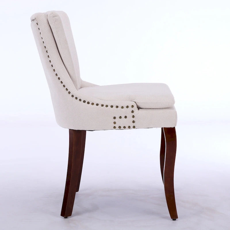 Chaise de salle à manger capitonnée double couche