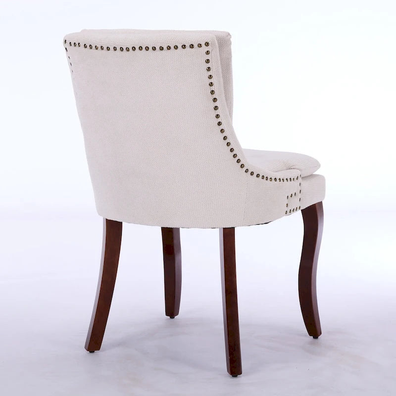 Chaise de salle à manger capitonnée double couche