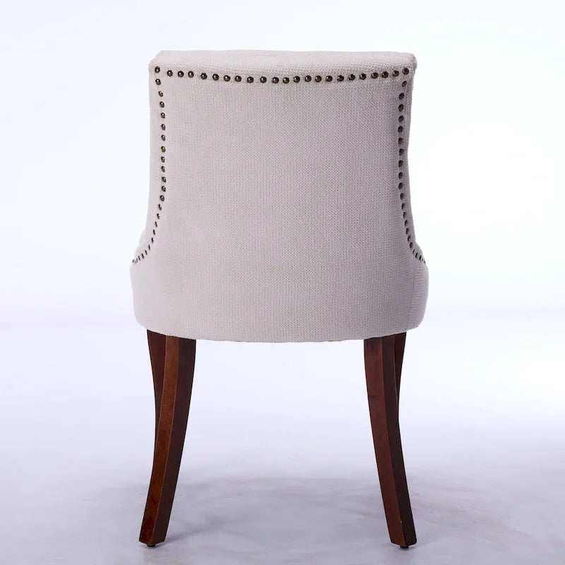 Chaise de salle à manger capitonnée double couche
