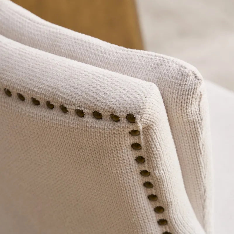 Chaise de salle à manger capitonnée double couche