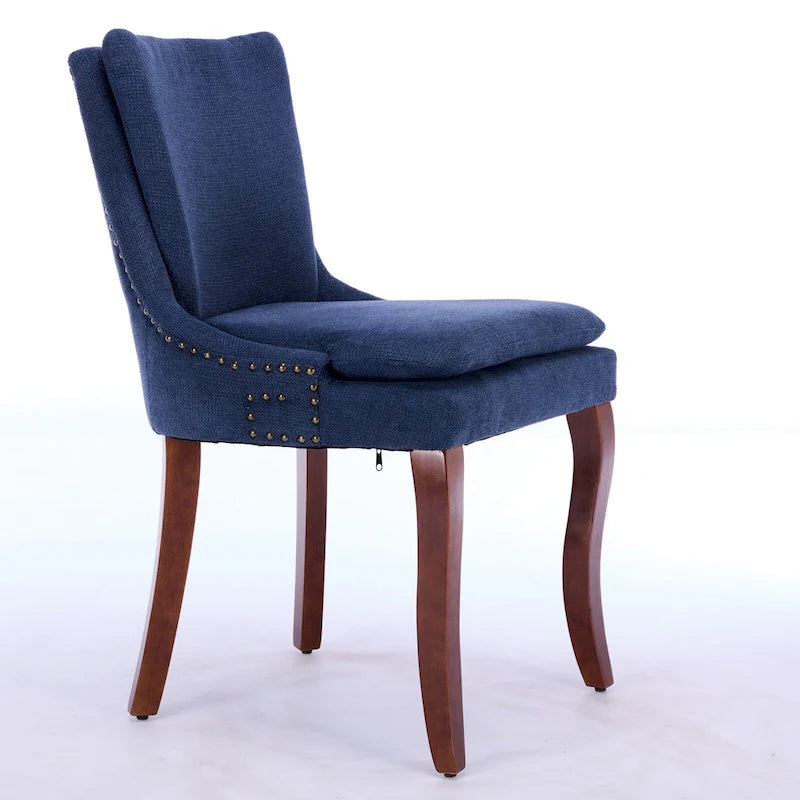 Chaise de salle à manger capitonnée double couche