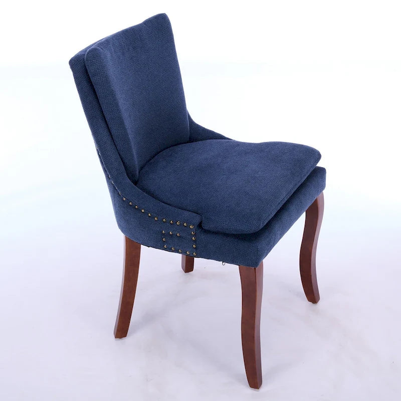 Chaise de salle à manger capitonnée double couche