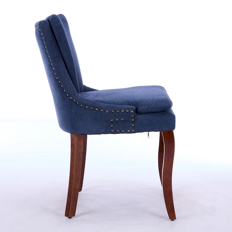 Chaise de salle à manger capitonnée double couche