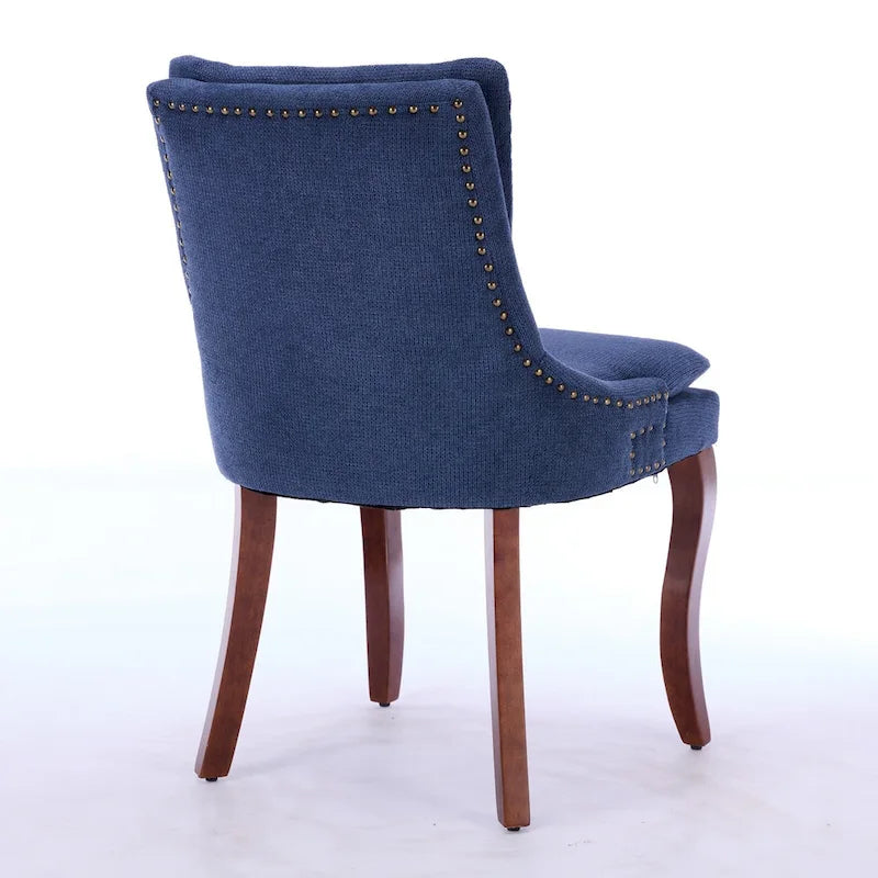 Chaise de salle à manger capitonnée double couche