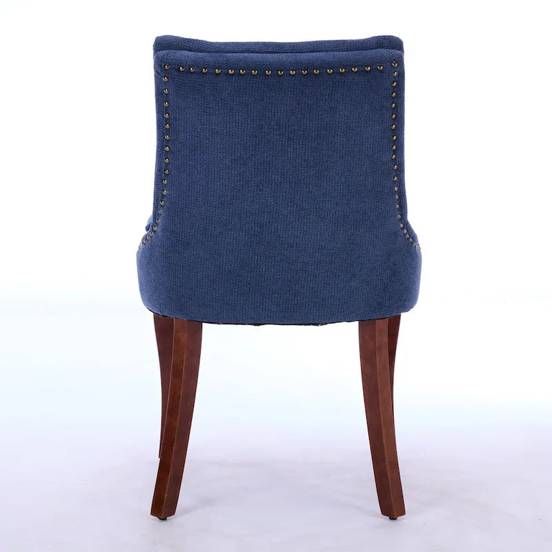 Chaise de salle à manger capitonnée double couche