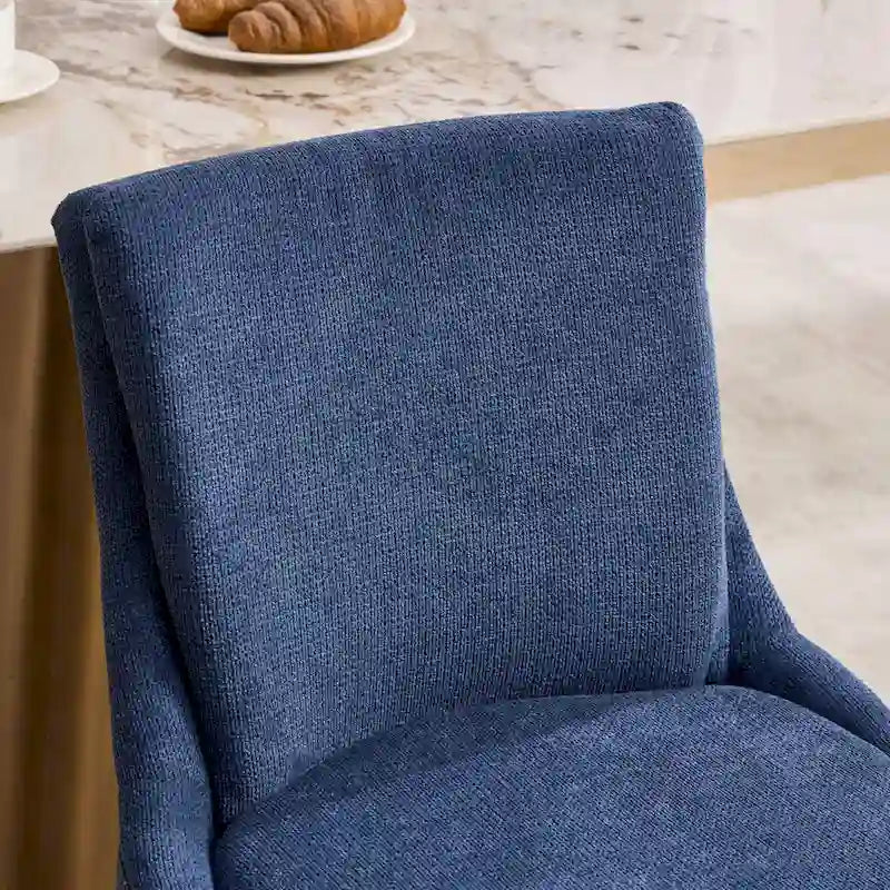 Chaise de salle à manger capitonnée double couche