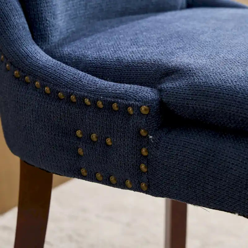 Chaise de salle à manger capitonnée double couche