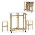 Tables et chaises de salle à manger à roulettes