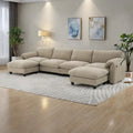 Canapé d'angle en velours côtelé