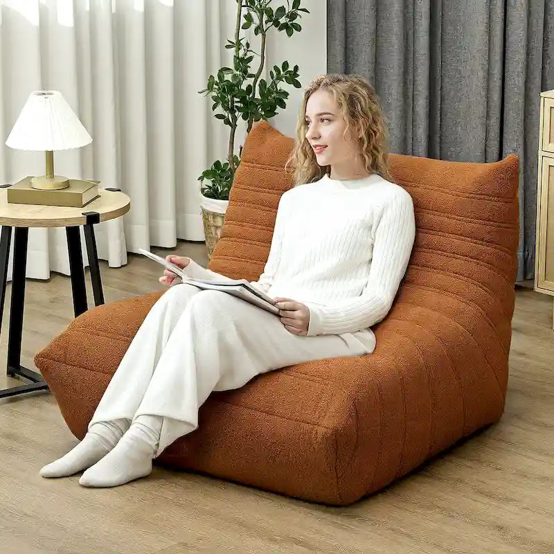 Fauteuil géant de cheminée pouf fauteuil