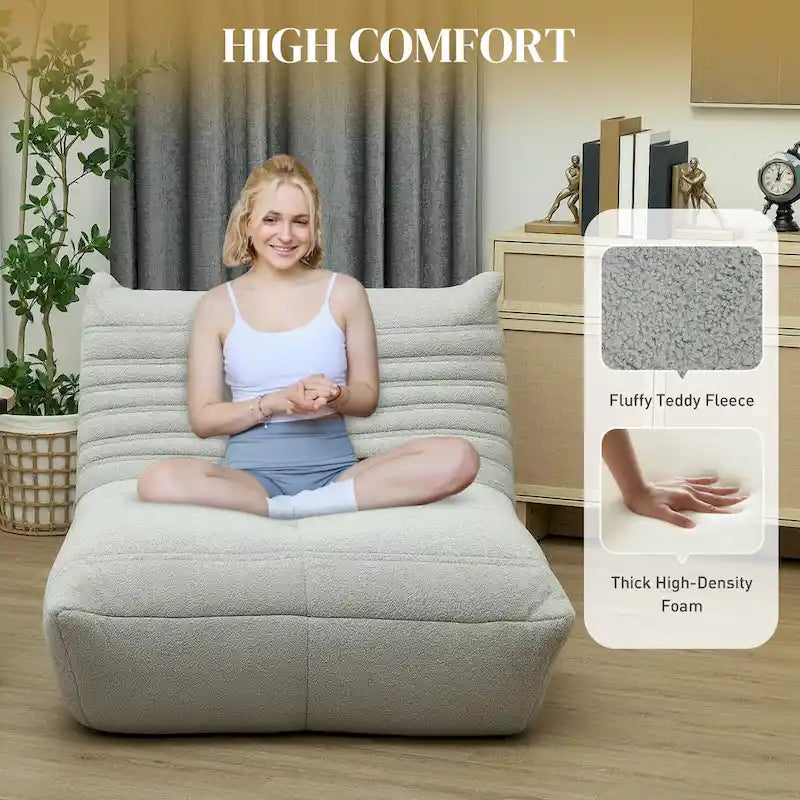Fauteuil géant de cheminée pouf fauteuil