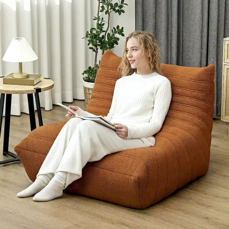 Fauteuil géant de cheminée pouf fauteuil
