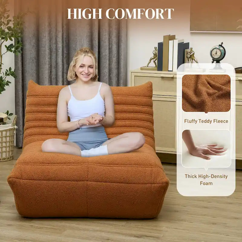 Fauteuil géant de cheminée pouf fauteuil