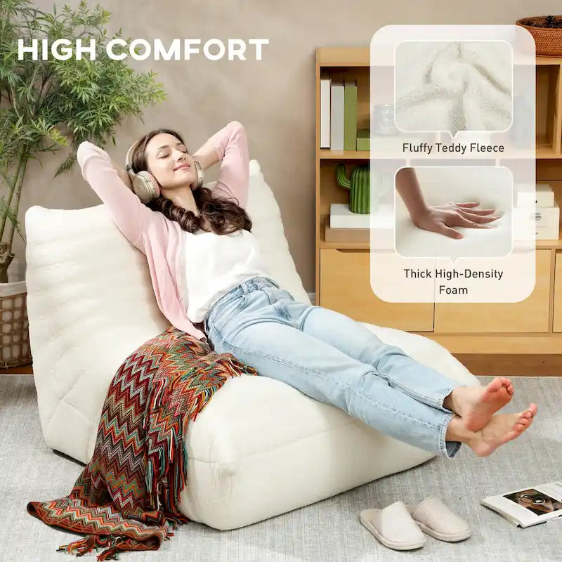 Fauteuil géant de cheminée pouf fauteuil