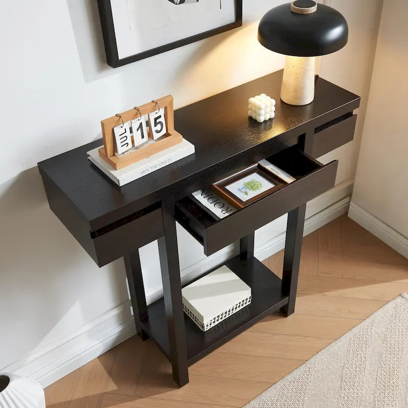 Console élégante en bois