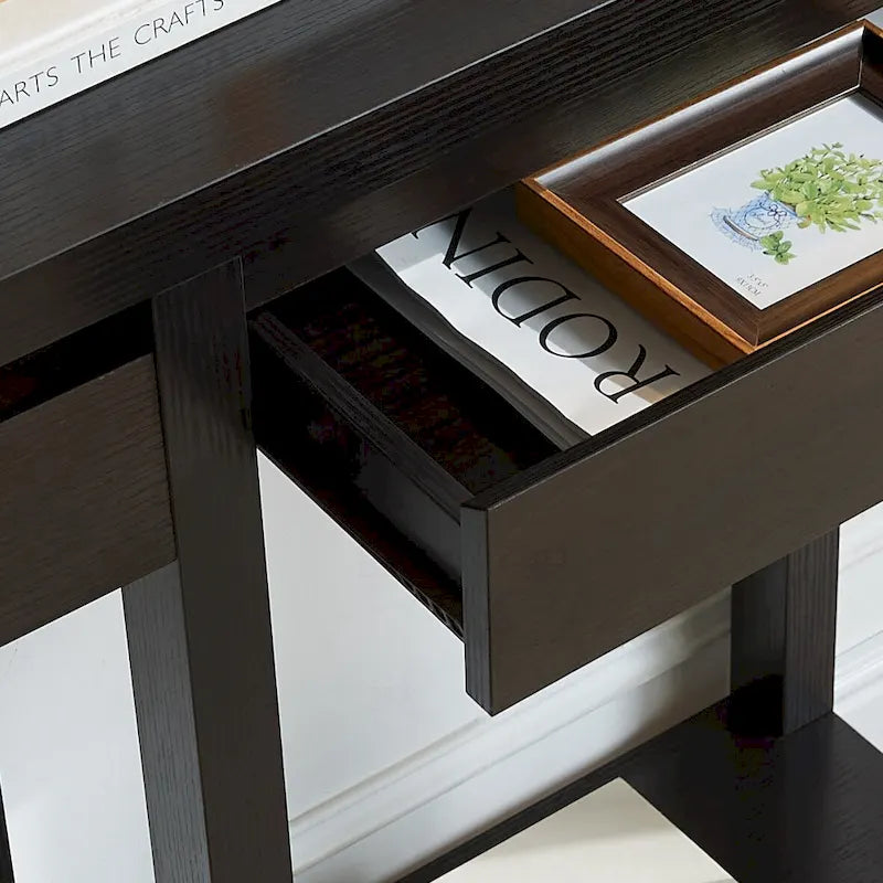 Console élégante en bois