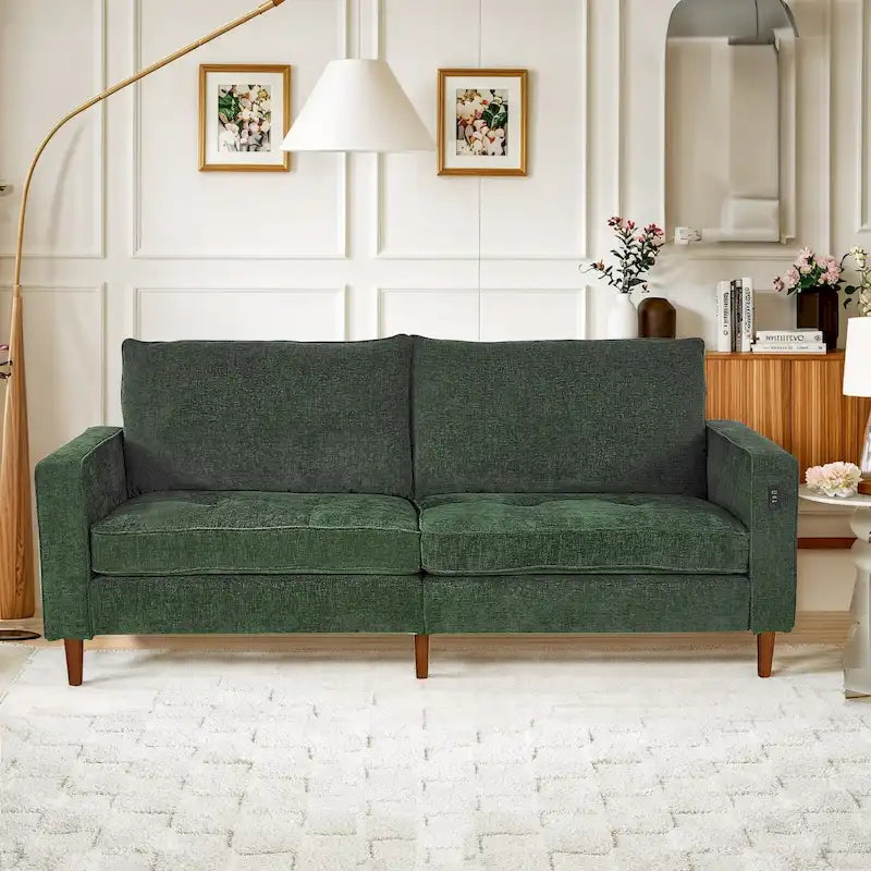 Canapé rectangulaire moderne en chenille « Love »