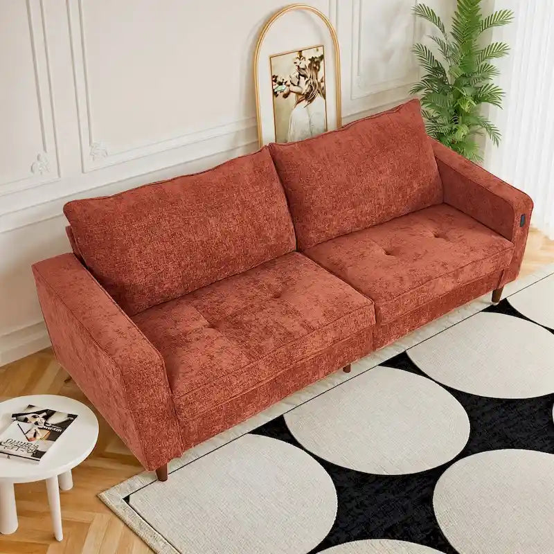 Canapé rectangulaire moderne en chenille « Love »