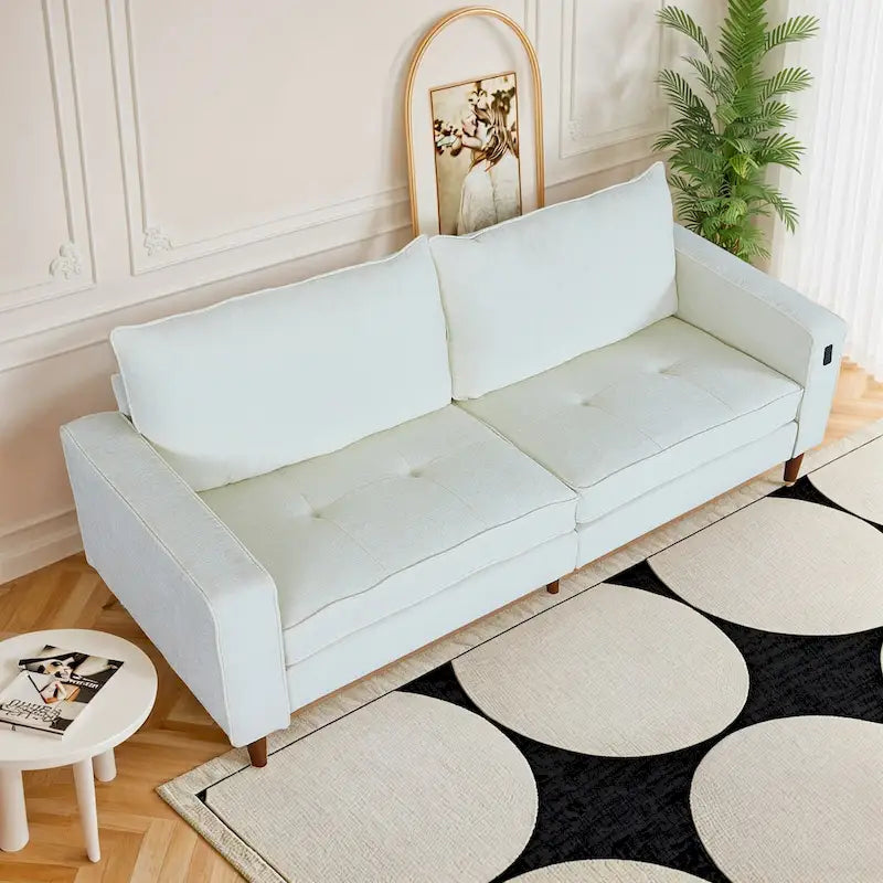 Canapé rectangulaire moderne en chenille « Love »