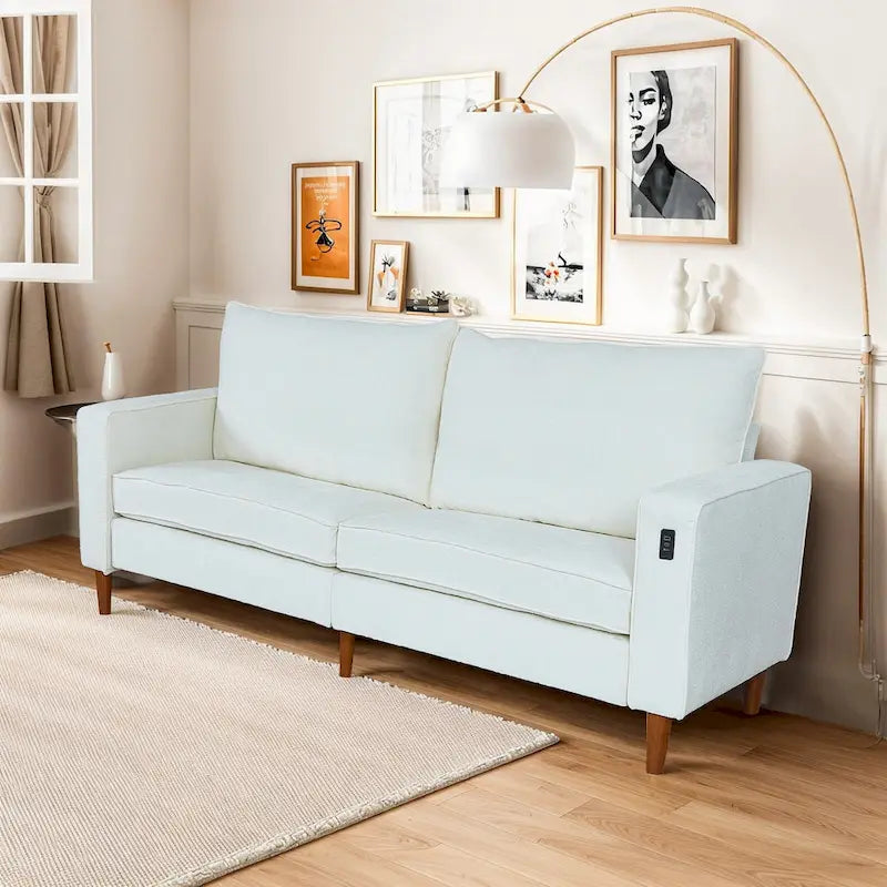 Canapé rectangulaire moderne en chenille « Love »