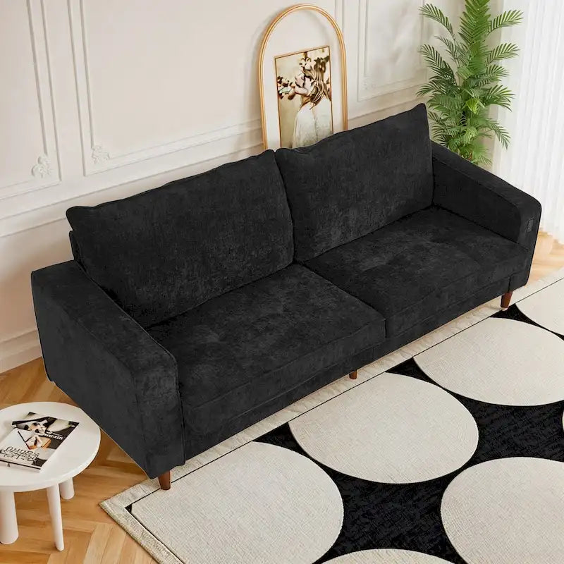 Canapé rectangulaire moderne en chenille « Love »