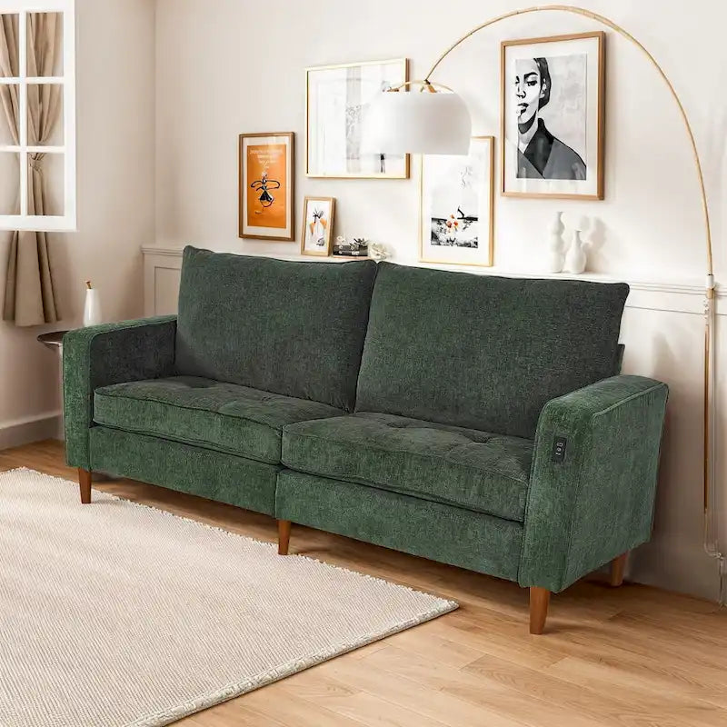 Canapé rectangulaire moderne en chenille « Love »