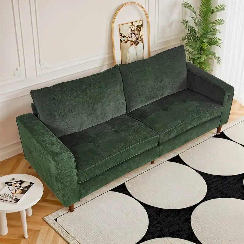Canapé rectangulaire moderne en chenille « Love »