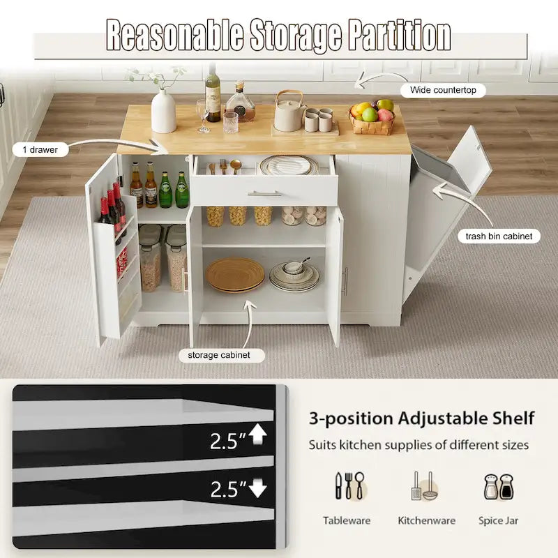 Grand îlot de cuisine
