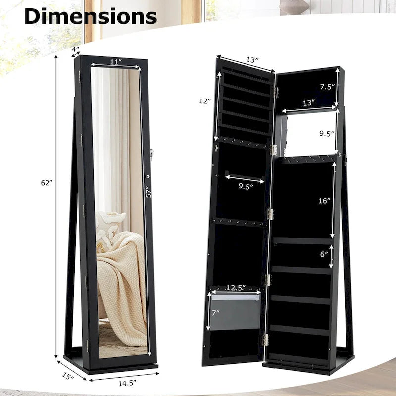 Meuble/armoire à bijoux avec miroir