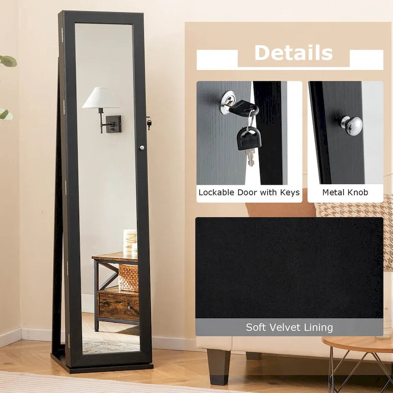 Meuble/armoire à bijoux avec miroir