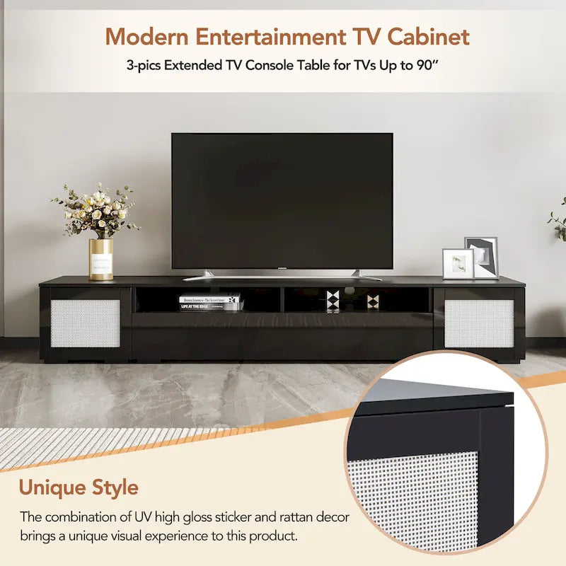Meuble TV noir