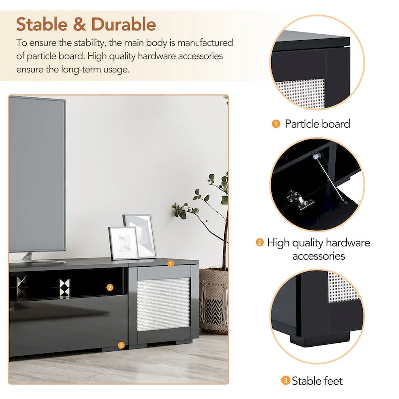Meuble TV noir