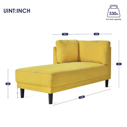 Canapé d'angle avec méridienne 65 Linen